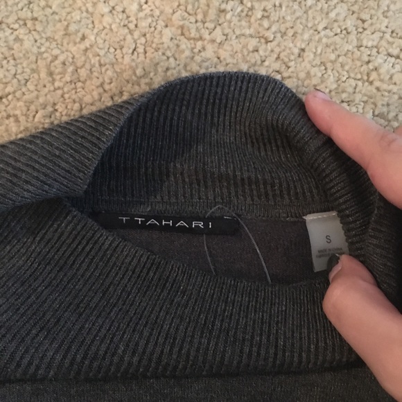 (2 for $20) Nordstrom grey T Tahari sweater - Picture 3 of 4